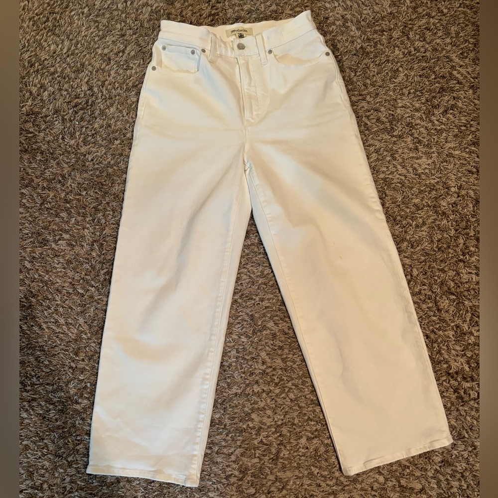 Madewell Perfect Vintage Wide Leg Crop Jean Size 27